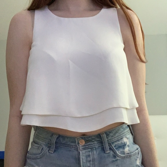 top shop cropped white shirt - Picture 1 of 3